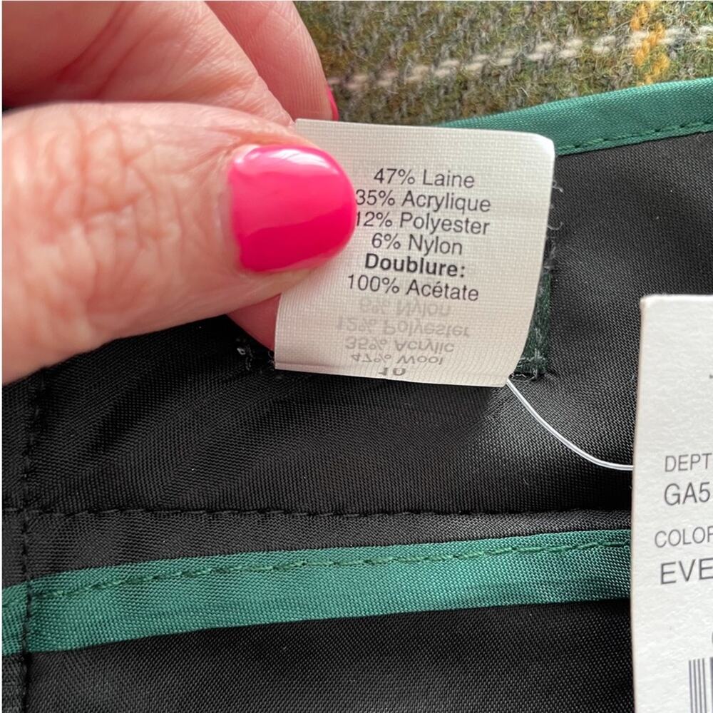 NWT J. Crew Factory Tweed Mini Skirt Sz 10 - Picture 3 of 4